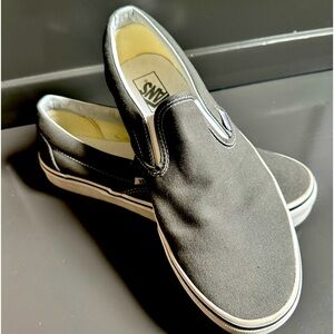 Men’s Vans Canvas Slip on - Gray - Size 9.5